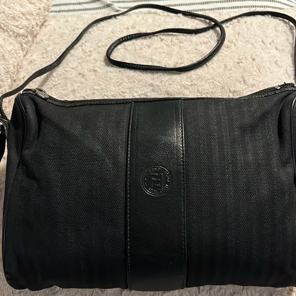 Fendi Vintage Black Crossbody Bag (1980’s)